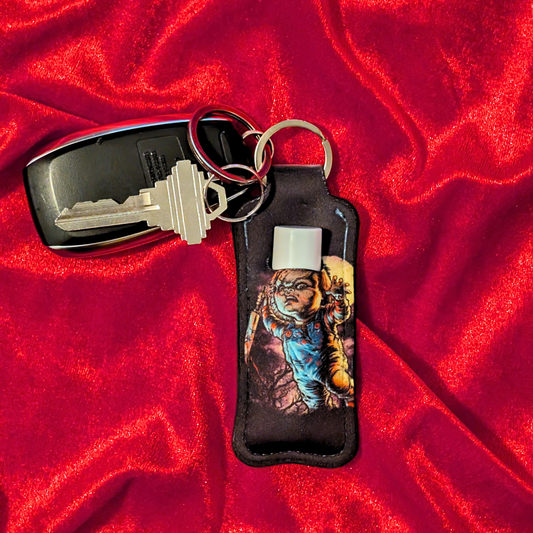 Child's Play Chucky Chapstick/Lighter Holder Keychain