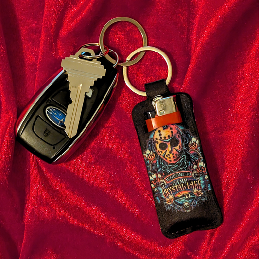 Camp Crystal Lake Jason Chapstick/Lighter Holder Keychain