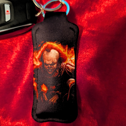 IT Pennywise Chapstick/Lighter Holder Keychain