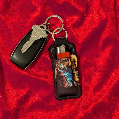 Child's Play Chucky Chapstick/Lighter Holder Keychain