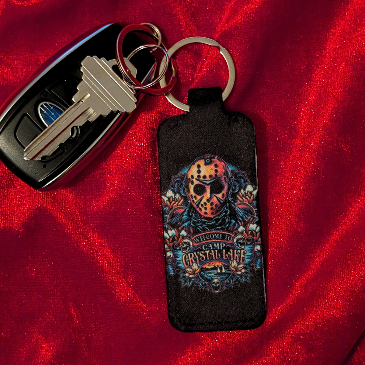 Camp Crystal Lake Jason Chapstick/Lighter Holder Keychain