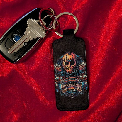 Camp Crystal Lake Jason Chapstick/Lighter Holder Keychain