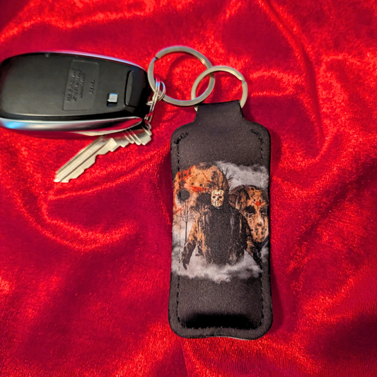 Friday 13th Jason Voorhees Chapstick/Lighter Holder Keychain