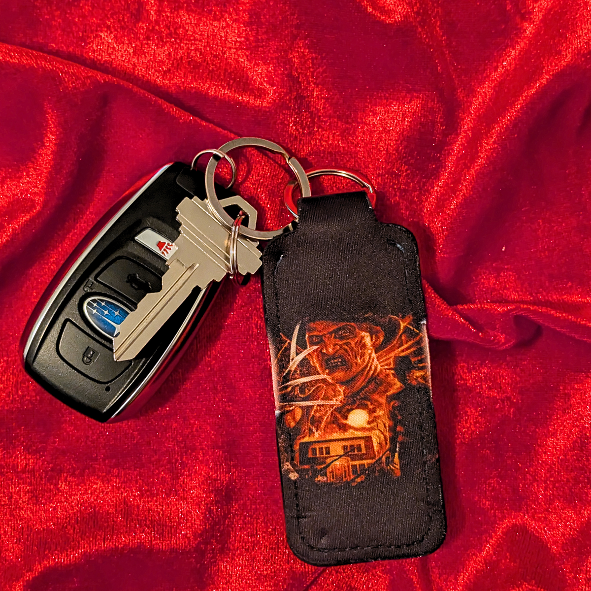 Elm Street House Freddy Chapstick/Lighter Holder Keychain