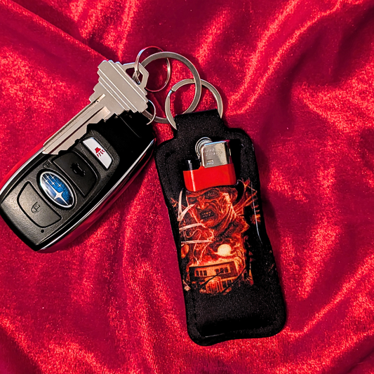 Elm Street House Freddy Chapstick/Lighter Holder Keychain