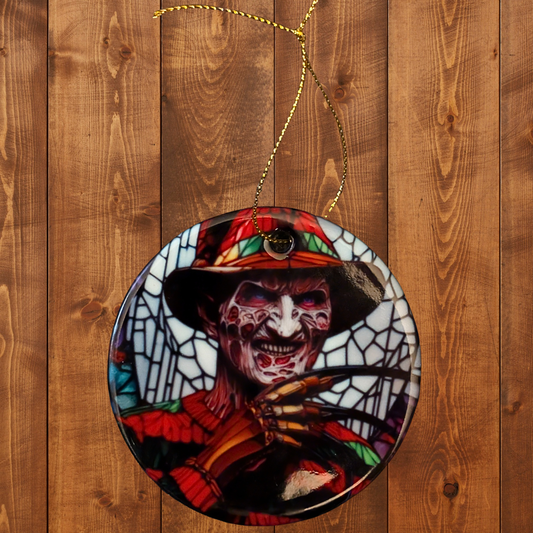 Freddy White Stained Glass - Creepmas Ornament