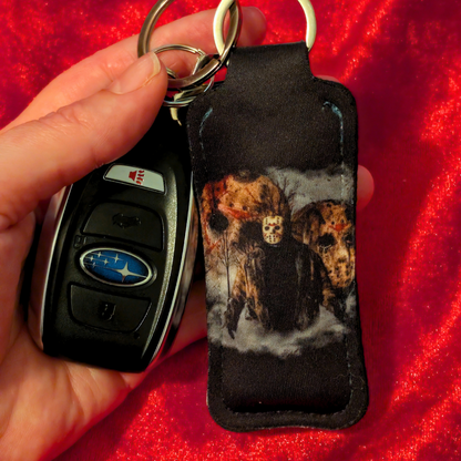 Friday 13th Jason Voorhees Chapstick/Lighter Holder Keychain
