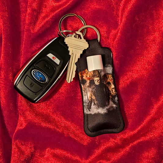 Friday 13th Jason Voorhees Chapstick/Lighter Holder Keychain