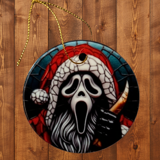 Ghostface Santa Teal - Creepmas Ornament