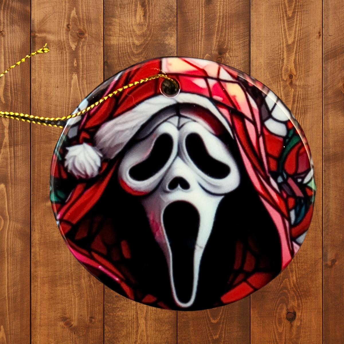 Ghostface Santa Hood - Creepmas Ornament