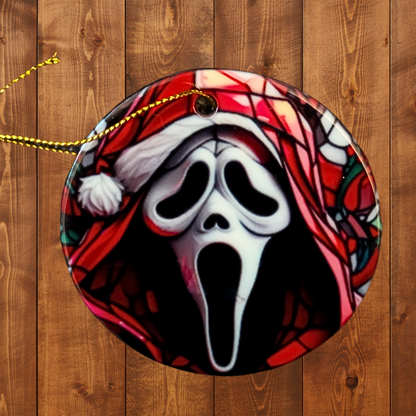 Ghostface Santa Hood - Creepmas Ornament