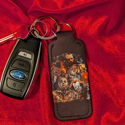Horror Character Gang Chapstick/Lighter Holder Keychain