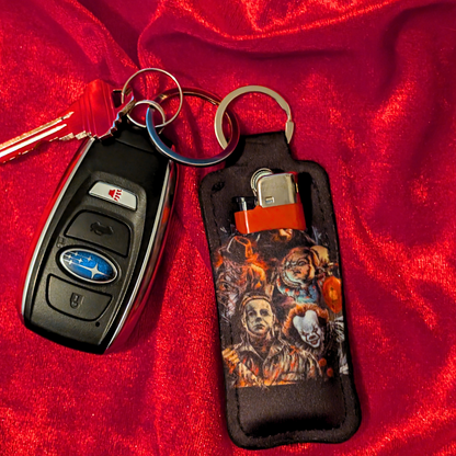 Horror Character Gang Chapstick/Lighter Holder Keychain