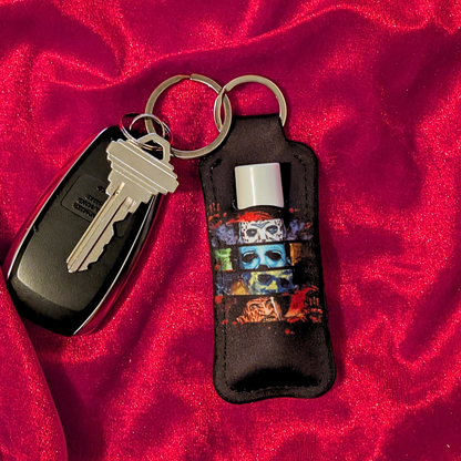Slasher Masks Chapstick/Lighter Holder Keychain