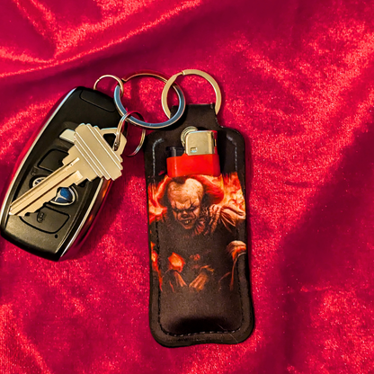 IT Pennywise Chapstick/Lighter Holder Keychain