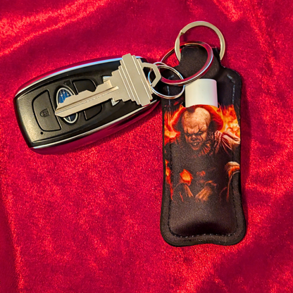 IT Pennywise Chapstick/Lighter Holder Keychain