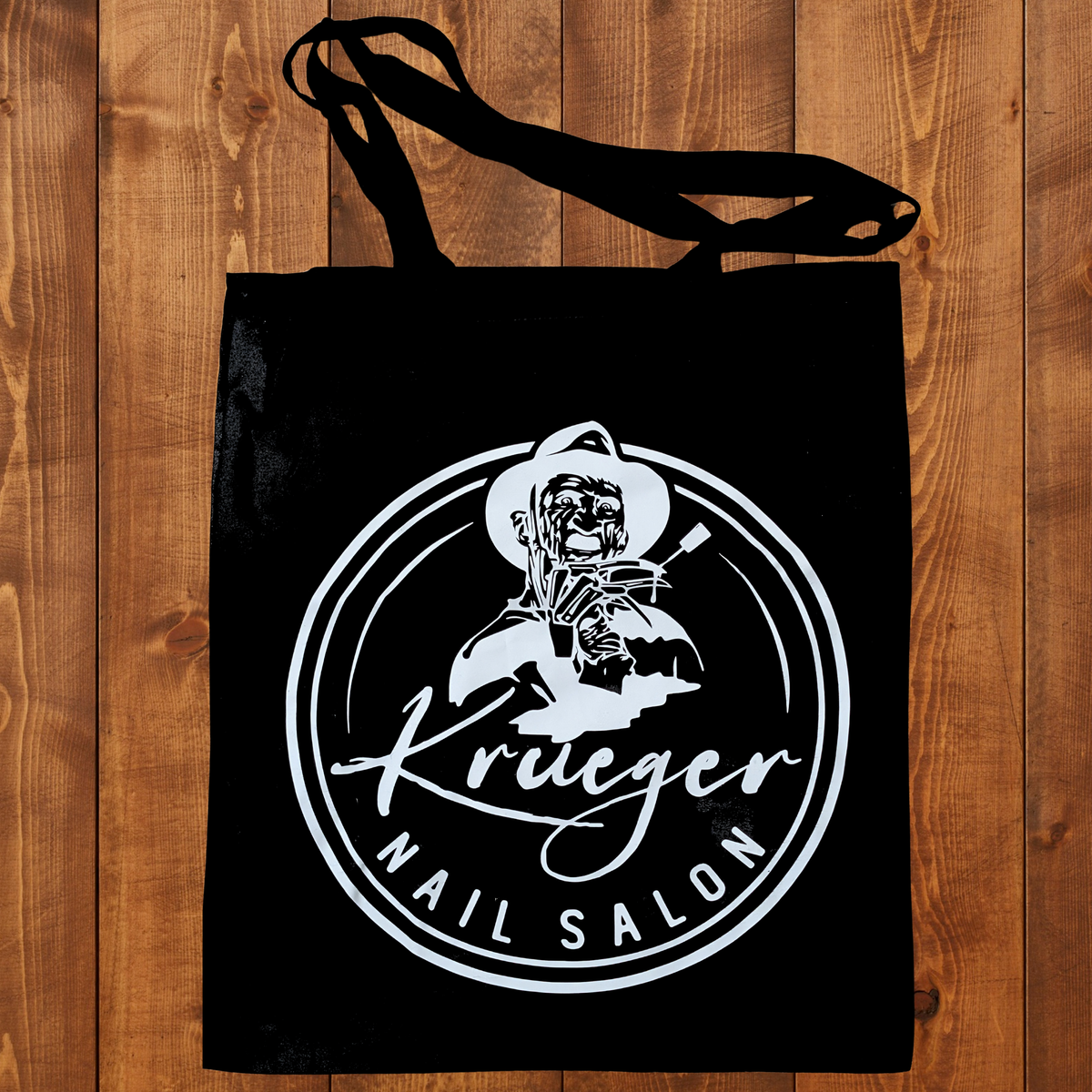 Freddy Krueger Nail Salon Shop Horror Company Tote Bag - White