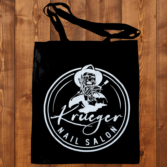 Freddy Krueger Nail Salon Shop Horror Company Tote Bag - White