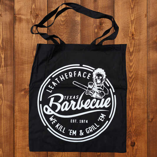 Leatherface BBQ Shop Horror Company Tote Bag - White