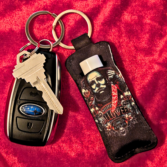 Michael Myers Halloween Chapstick/Lighter Holder Keychain