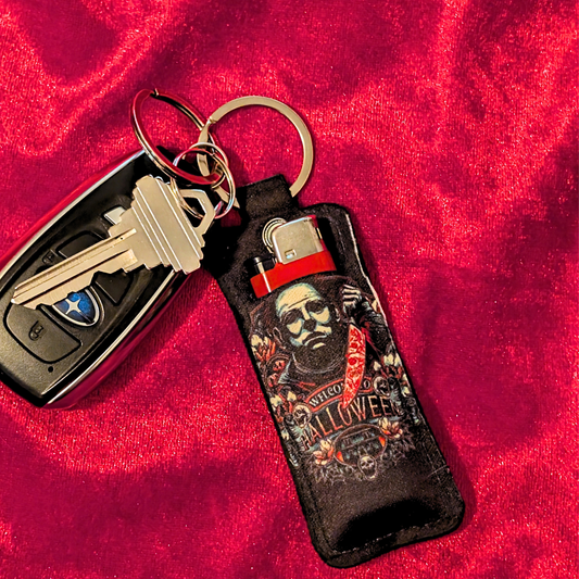 Michael Myers Halloween Chapstick/Lighter Holder Keychain