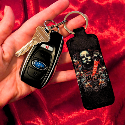 Michael Myers Halloween Chapstick/Lighter Holder Keychain