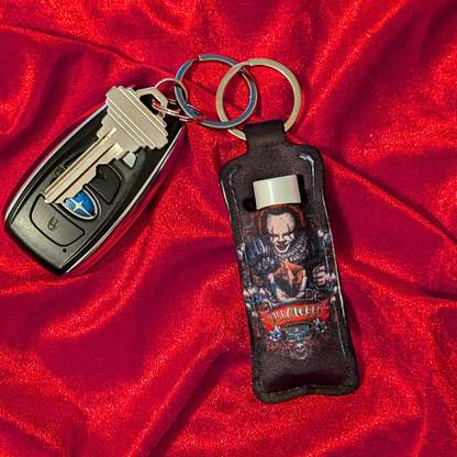 Halloween Pennywise Chapstick/Lighter Holder Keychain